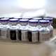 Vials containing doses of the Pfizer COVID-19 vaccine are viewed at a clinic targeting minority community members at St. Patrick’s Catholic Church on April 9, 2021 in Los Angeles, California.
